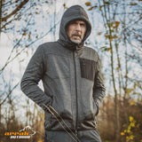 Arrak Men's Wildlife Hoodie - Anthracite