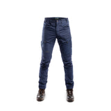 Arrak Men's Active Stretch Trousers Navy front durable, stretchy, with multiple pockets, water repellent.