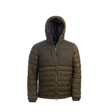 Arrak Men's Warmy Jacket Olive hooded with multiple pockets, windproof, thermal, lightweight, perfect to keep you warm on dog walks
