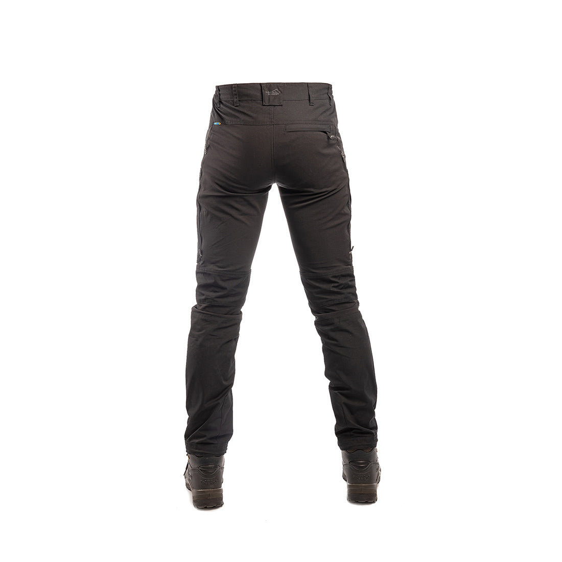 Arrak Men's Active Stretch Trousers Black back durable, stretchy, with multiple pockets, water repellent.