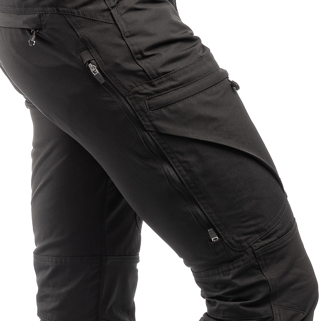 Arrak Men's Active Stretch Trousers Black breathable, durable, stretchy, with multiple pockets, water repellent.