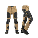 Arrak Men's Active Stretch Trousers Khaki Beige front side durable, stretchy, with multiple pockets, water repellent.