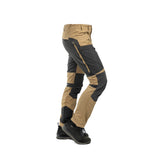 Arrak Men's Active Stretch Trousers Khaki Beige side durable, stretchy, with multiple pockets, water repellent.