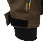 Arrak Men's Akka Softshell Jacket Brown Arm with multiple pockets, water repellent for dog walking