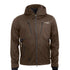 Arrak Men's Akka Softshell Jacket Brown Front with multiple pockets, water repellent for dog walking