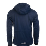 Arrak Men's Akka Softshell Jacket Navy Back with multiple pockets, water repellent for dog walking