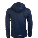 Arrak Men's Akka Softshell Jacket Navy Back with multiple pockets, water repellent for dog walking