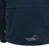 Arrak Men's Akka Softshell Jacket Navy Back Pocket with multiple pockets, water repellent for dog walking