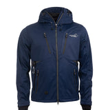 Arrak Men's Akka Softshell Jacket Navy Front with multiple pockets, water repellent for dog walking