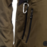 Arrak Men's Akka Softshell Jacket Olive Detail with multiple pockets, water repellent for dog walking