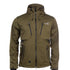 Arrak Men's Akka Softshell Jacket Olive Front with multiple pockets, water repellent for dog walking