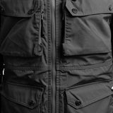 Arrak Men's Hybrid Jacket Black detail pockets, windproof, perfect for dog walks