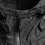Arrak Men's Hybrid Jacket Black hood, multiple pockets, windproof, perfect for dog walks