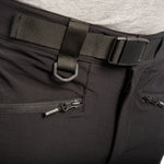 Arrak Men's Motion Flex Trousers Black belt detail waterproof, stretchy, with multiple pockets, with belt.