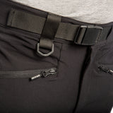 Arrak Men's Motion Flex Trousers Black belt detail waterproof, stretchy, with multiple pockets, with belt.