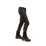Arrak Men's Motion Flex Trousers Black side waterproof, stretchy, with multiple pockets, with belt.