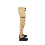 Arrak Men's Motion Flex Trousers Khaki Beige side waterproof, stretchy, with multiple pockets, with belt.