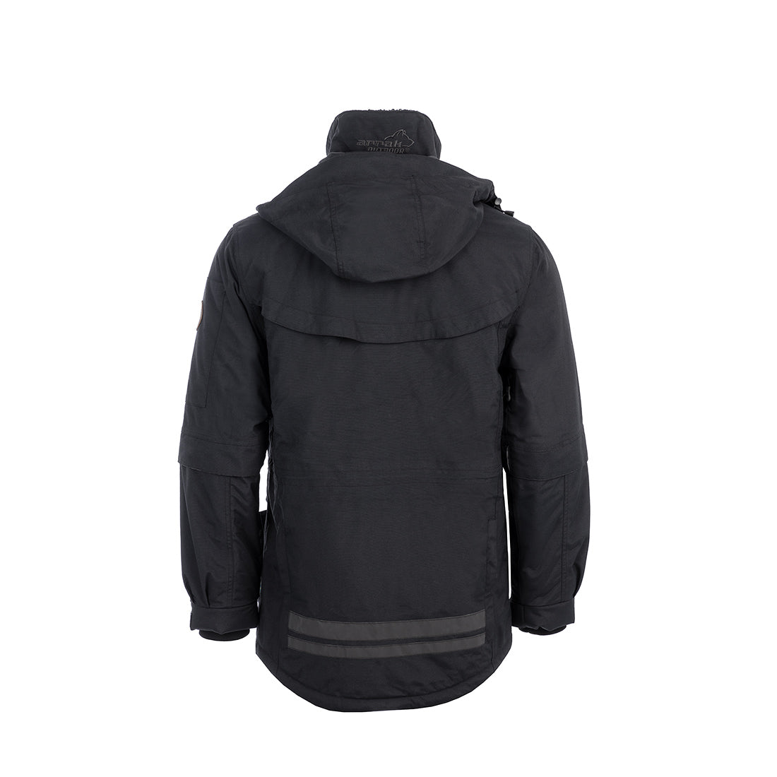 Arrak Men's Original Jacket Black Back with multiple pockets, waterproof for the outdoor dog owner