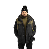 Arrak Men's Original Jacket Olive Front man with multiple pockets, waterproof for the outdoor dog owner