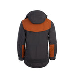 Arrak Men's Original Jacket Orange Gray Back with multiple pockets, waterproof for the outdoor dog owner