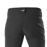 Arrak Men's Quick Dry Trousers Black back pocket waterproof, stretchy, with multiple pockets.