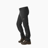 Arrak Men's Quick Dry Trousers Black side waterproof, stretchy, with multiple pockets.