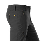 Arrak Men's Quick Dry Trousers Black side pocket waterproof, stretchy, with multiple pockets.