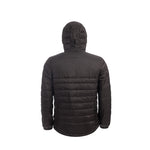 Arrak Men's Warmy Jacket Black back with multiple pockets, windproof, thermal, lightweight, perfect to keep you warm on dog walks