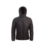 Arrak Men's Warmy Jacket Black hooded with multiple pockets, windproof, thermal, lightweight, perfect to keep you warm on dog walks