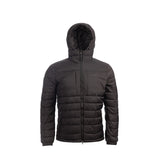 Arrak Men's Warmy Jacket Black hooded with multiple pockets, windproof, thermal, lightweight, perfect to keep you warm on dog walks