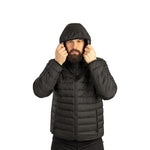 Arrak Men's Warmy Jacket Black model with multiple pockets, windproof, thermal, lightweight, perfect to keep you warm on dog walks