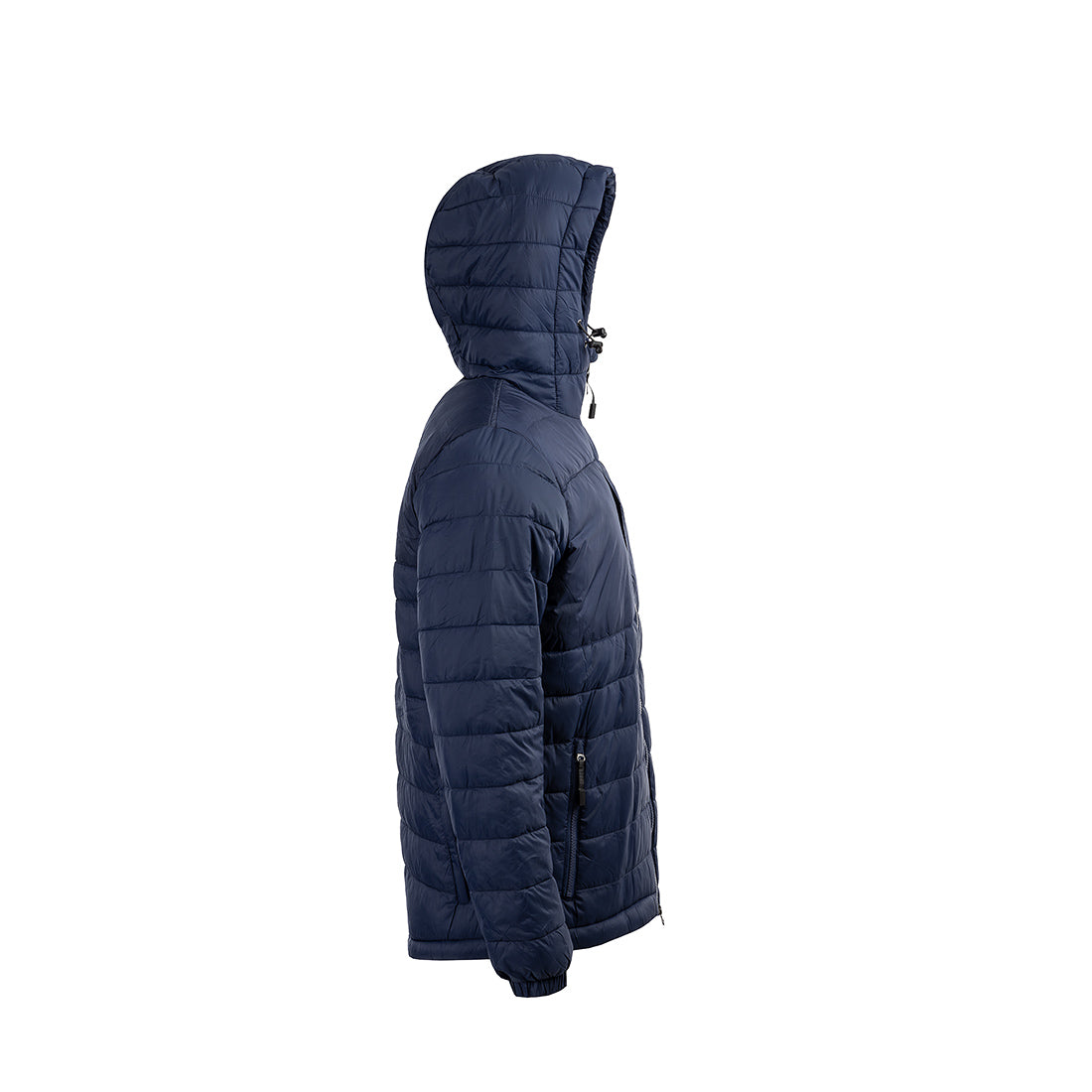 Arrak Men's Warmy Jacket Navy side with multiple pockets, windproof, thermal, lightweight, perfect to keep you warm on dog walks