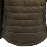 Arrak Men's Warmy Jacket Olive back pocket with multiple pockets, windproof, thermal, lightweight, perfect to keep you warm on dog walks