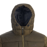 Arrak Men's Warmy Jacket Olive hooded with multiple pockets, windproof, thermal, lightweight, perfect to keep you warm on dog walks