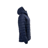 Arrak Women's Warmy Jacket Navy side with multiple pockets, windproof, thermal, lightweight, perfect to keep you warm on dog walks