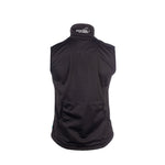 Arrak Women's Acadia Softshell Vest Black back breathable, waterproof, with multiple pockets, perfect for dog training