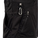 Arrak Women's Acadia Softshell Vest Black pocket detail breathable, waterproof, with multiple pockets, perfect for dog training