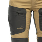 Arrak Women's Active Stretch Trousers Khaki Beige detail pocket durable, stretchy, with multiple pockets, water repellent.