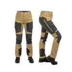 Arrak Women's Active Stretch Trousers Khaki Beige front side durable, stretchy, with multiple pockets, water repellent.