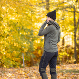 Arrak Women's Active Stretch Trousers Olive model back durable, stretchy, with multiple pockets, water repellent.