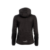 Arrak Women's Akka Softshell Jacket Black Back with multiple pockets, water repellent for dog walking
