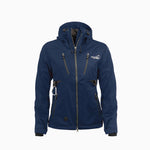 Arrak Women's Akka Softshell Jacket Navy Front with multiple pockets, water repellent for dog walking