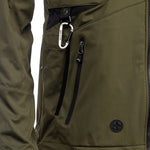 Arrak Women's Akka Softshell Jacket Olive Detail with multiple pockets, water repellent for dog walking