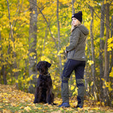 Arrak Women's Akka Softshell Jacket Olive Lady Back Pocket with multiple pockets, water repellent for dog walking