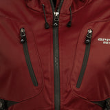 Arrak Women's Akka Softshell Jacket Red Chest with multiple pockets, water repellent for dog walking