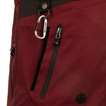 Arrak Women's Akka Softshell Jacket Red Detail with multiple pockets, water repellent for dog walking