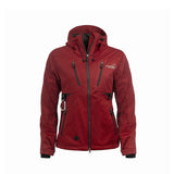 Arrak Women's Akka Softshell Jacket Red Front with multiple pockets, water repellent for dog walking