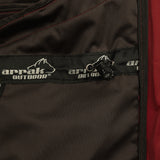 Arrak Womens Akka Softshell Jacket Red Inside with multiple pockets, water repellent for dog walking