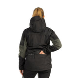 Arrak Women's Hybrid Jacket Black Back pocket, windproof, perfect for dog walks