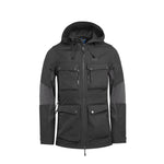 Arrak Women's Hybrid Jacket Black Front with multiple pockets, windproof, perfect for dog walks